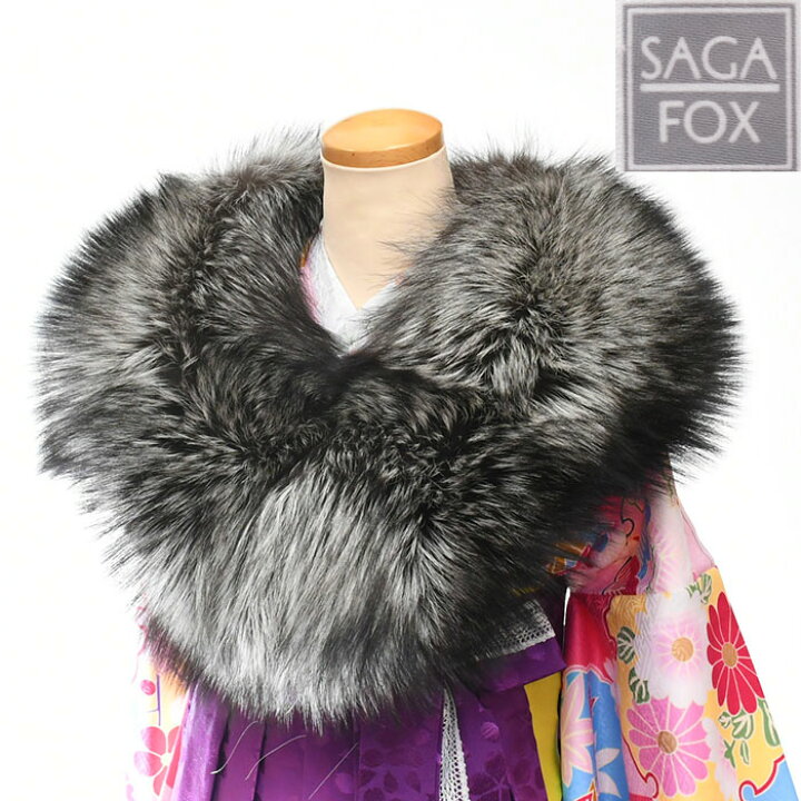 楽天市場】78000 【 シルバー FOX 】SAGA FURS ショ−ル 【 振袖  