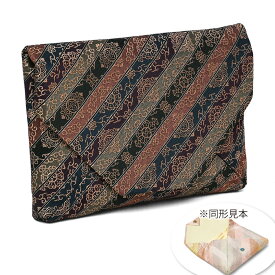 6800 【 金襴 】数寄屋 バッグ 数寄屋袋 和装バッグ 抱えバッグ 【 日本製 】 横型 茶道具 すきや袋 お茶席 小紋 紬 色無地 すきやバッグ すきや ハンドバッグ サブバッグ 小物入れ bag946（1）