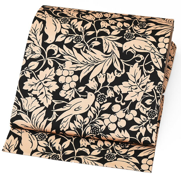 リバーシブル半幅帯-退屈とうつくしい日々（綿100%・390cm) | 着物や浴衣なら和モダン着物・帯を楽しむKIMONO MODERN キモノモダン半幅帯　南天柄