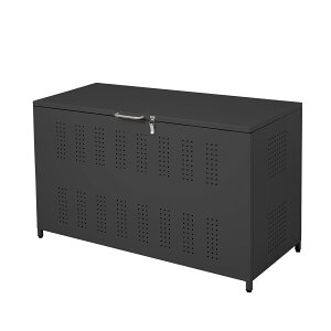 屋外ゴミ収納庫 ゴミ箱 屋外 ゴミ収集ボックス ごみ集積所 大容量 カラスよけ 野良猫対策 ゴミ荒らし防止 庭用可能 容量350L ブラック