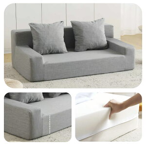 2人掛けソファベッド フロアソファ コンパクト ローソファ こたつ用 ソファー 1人暮らし マルチに使える クッション付き 座椅子 1人掛け 完成品 運びに便利だ 軽いソファー 圧縮梱包 高反発