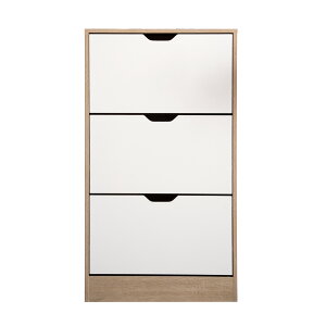 【人気商品】下駄箱 3段 シューズラック 玄関収納 引き出し ひとり暮らし スリム 靴収納 ラック 靴収納棚 おしゃれ