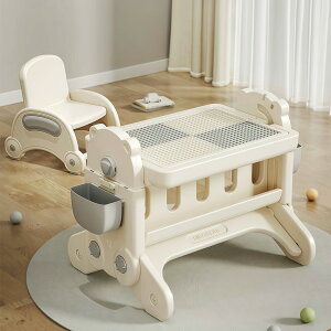 キッズデスク チェア セット 学習デスクチェア ブロックテーブル ホワイトボード 多機能 キッズテーブル ミニテーブル 収納付き 子供用 キッズ 男の子 女の子 子供 誕生日 プレゼント 【ホ