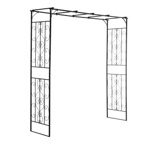 ガーデンアーチ ローズアーチ 園芸 ガーデニング用品 ガーデン ファニチャー スチール 鉄製 薔薇アーチ 外 園芸用品 アーチ ガーデニング 花立て 庭園 おしゃれ