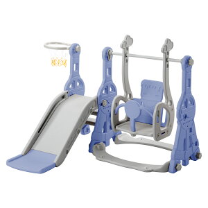 滑り台 すべり台 幼児用滑り台とブランコセット バスケットゴール ブランコ三段階調整可 遊具 室内遊具 屋内 家庭用 大型遊具 プレゼント 耐荷重40kg 1~5歳