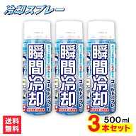 【P最大13倍★9/15限定】コールドスプレー お徳用 500ml ×3本セット 瞬間冷却 冷却スプレー 冷却グッズ …