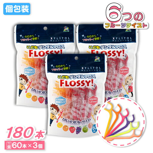 フロッシィ こども牙線 60支×3個