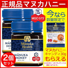 マヌカヘルス マヌカハニー MGO573+（250g×2個） 正規品 ニュージーランド産 蜂蜜 はちみつ 送料無料