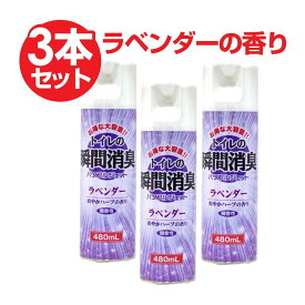 【P最大8倍★5/30限定】 消臭 トイレの消臭スプレー ラベンダー 480ml×3本セット 大容量 業務用 送料無料