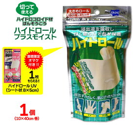 【エントリーでP10倍】ヒューマンベース ハイドロール 1巻 (大きめロール 10cm×40cm) ばんそうこう 絆創膏 プラスモイスト 透明