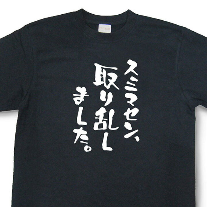 楽天市場 おもしろtシャツ スミマセン 取り乱しました 文字tシャツ 日本語tシャツ 言葉tシャツ 変tシャツ ネタtシャツ 面白tシャツ ふざけtシャツ プレゼント Mnw09 和組 わぐみ
