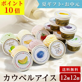 【20日～ポイント10倍！夏ギフト・お中元】【送料無料】【正規販売店】カウベルアイス12種12個詰め合わせ／カウベル大樹 ギフト 贈り物 贈答品 プレゼント お取り寄せ 誕生日 記念日 スイーツ お中元 御中元 詰め合わせ