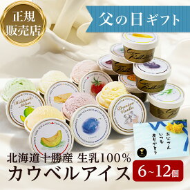【父の日ギフト】＜正規販売店＞カウベルアイス12種 6個〜12個詰め合わせ【送料無料】カウベル大樹 ギフト 贈り物 贈答品 プレゼント お取り寄せ 誕生日 記念日 スイーツ 熨斗 詰め合わせ 父の日