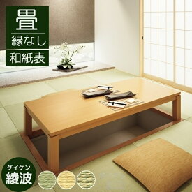 畳新調 縁なし畳 畳替え 半畳 DAIKEN ダイケン和紙表【綾波】半畳/4.5畳/6畳/8畳 畳厚み 30-60mm/ 薄畳15mm 銀白色 黄金色 金銀色 日本製 tatami 畳 創業明治43年