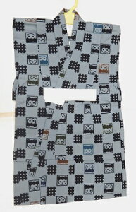 キッズサイズ 【子供用 浴衣】本染め 日本製 こども用 ゆかた 男の子 3歳 4歳 仕立て上がり 身丈90cm ※少々難有り 03