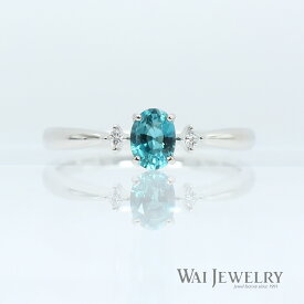 【限定1点】稀少石 グランディディエライト0.363ct（鑑別書付）ダイヤモンド リング(プラチナ）【WAI-F-J6796 PT900】色石