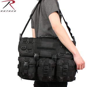�N�[�|����15%OFF��ROTHCO ���X�R M.O.L.L.E. TACTICAL LAPTOP/BRIEFCASE �u���b�N �ČR��MOLLE�V�X�e���ɑΉ� ���b�v�g�b�v�E�R���s���[�^�[�u���[�t�P�[�X �O�ʂɂ͒��E���\��MOLLE�|�[�`��3����/ �~��