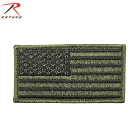 クーポンで最大15%OFF★【あす楽】ROTHCO ロスコ U.S.FLAG PATCH OD/BLACK （ワッペン） 【17783】/ ミリタリー【T】