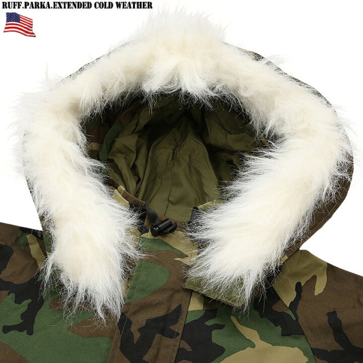楽天市場】アメリカ軍 実物 新品 米軍ECWCSパーカ用 フードファー 