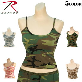 クーポンで最大15%OFF★ROTHCO ロスコ レディース CAMO タンクトップ キャミソール カモフラ/ ミリタリー【T】