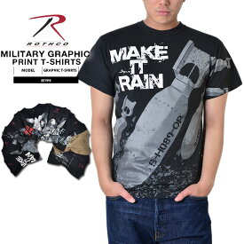 クーポンで15%OFF★ROTHCO ロスコ MILITARY グラフィックプリントTシャツ メンズ ミリタリー 半袖 ショートスリーブ トップス インナー プリントTシャツ/ 春【T】｜｜トップス シャツ ミリタリー 春