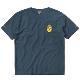 【あす楽】ALPHA アルファ TC1408 ヘリンボーン 半袖クルーネックTシャツ USAF PRINT【T】｜メンズ トップス カットソー インナー ミリタリー 大きいサイズ ゆったり ロゴ ブランド ヴィンテージ