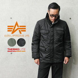 【あす楽】今だけ25%OFF★ALPHA アルファ TA1467 THERMOLITE M-65フィールドジャケット【T】｜ブルゾン メンズ アウター カジュアル アメカジ ワッペン ブランド おしゃれ 大きいサイズ M65 米軍【クーポン対象外】