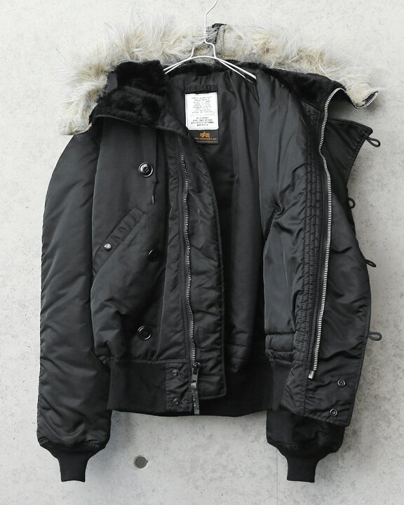 楽天市場】ALPHA アルファ MADE IN USA N-2B フライトジャケット BLACK 