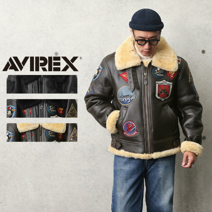 AVIREX ムートン フライトジャケット ボア B3 トムクルーズ コート 