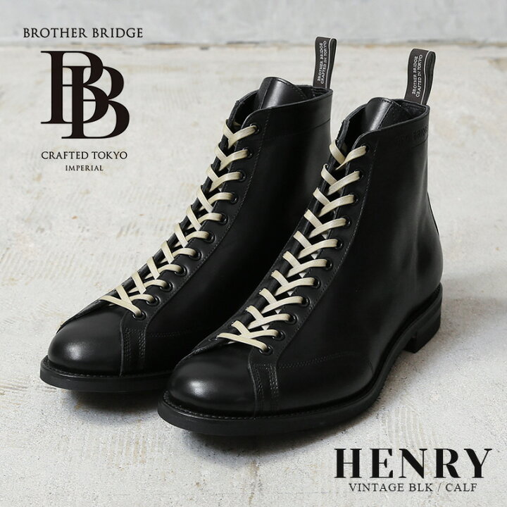 Brother Bridge HENRY VIN BLK/CALF US7 - その他