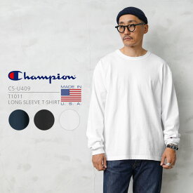 【あす楽】Champion チャンピオン C5-U409 T1011 長袖Tシャツ MADE IN USA【Sx】【T】｜メンズ レディース 無地 シンプル ストリート アメカジ ヘビーオンス 厚手 大きいサイズ おしゃれ ブランド