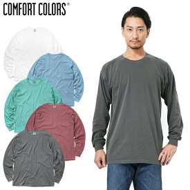 【メーカー取次】COMFORT COLORS コンフォートカラーズ 6014 ヘビーウエイト L/S Tシャツ【T】【クーポン対象外】｜メンズ レディース トップス カットソー カジュアル 長袖 ロンT くすみカラー コーデ 半袖 ゆったり 大きいサイズ