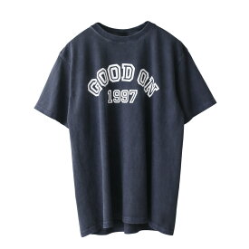 クーポンで最大15%OFF★【あす楽】Good On グッドオン OLSS-1223 S/S GOOD ON 1997ロゴ クルーネックTシャツ 日本製【Sx】【T】｜プリントTシャツ メンズ トップス カットソー 半袖 USAコットン ブランド おしゃれ 顔料 ピグメント 染め 大きいサイズ