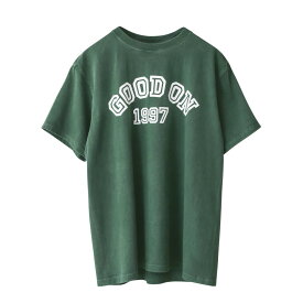 クーポンで最大15%OFF★【あす楽】Good On グッドオン OLSS-1223 S/S GOOD ON 1997ロゴ クルーネックTシャツ 日本製【Sx】【T】｜プリントTシャツ メンズ トップス カットソー 半袖 USAコットン ブランド おしゃれ 顔料 ピグメント 染め 大きいサイズ