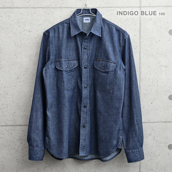 楽天市場】Lee リー LT0633 L/S デニム ワークシャツ / メンズ 