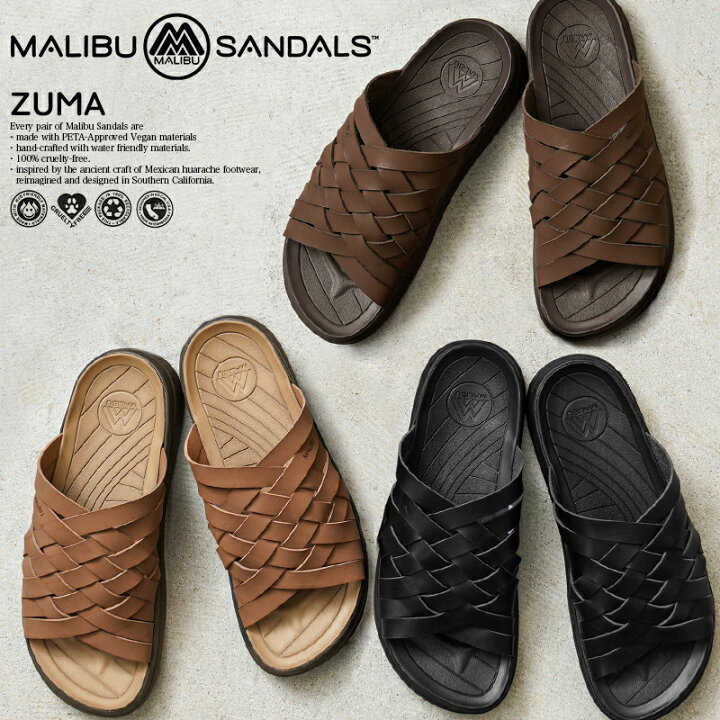 楽天市場】【あす楽】MALIBU SANDALS マリブサンダルズ MS02 ZUMA ズマ 