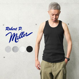 【あす楽】MILLER ミラー 102C リブ タンクトップ【クーポン対象外】【T】｜メンズ 伸縮 ストレッチ 下着 アンダーウェア 無地 ノースリーブ インナー ブランド 厚手 かっこいい おしゃれ