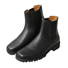 クーポンで最大18%OFF★【あす楽】molle shoes モールシューズ MLS210301-10 SQUARE TOE SIDE GORE BOOTS スクエアトゥ サイドゴア ブーツ【Sx】【T】｜レザーシューズ 革靴 メンズ レディース 本革 シンプル ビブラムソール Vibram