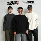 【あす楽】SCREEN STARS×WAIPER 2323-412WP L/S サーマル Tシャツ【クーポン対象外】【T】｜メンズ トップス 長袖 ワッフル ロングTシャツ 無地 シンプル 防寒 保温 大きいサイズ ビッグシルエット ブランド おしゃれ