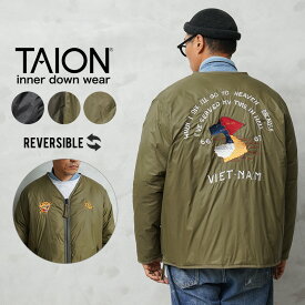 【最短即日発送】クーポンで最大18%OFF★TAION タイオン TAION-JK03JS JAPAN SPECIAL リバーシブル ベトジャン ダウンジャケット【F4】【Sx】【T】