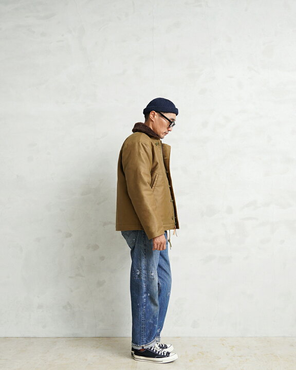 楽天市場】WAIPER.inc 忠実復刻 米軍 U.S.NAVY N-1 デッキジャケット 
