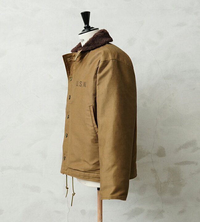 楽天市場】WAIPER.inc 忠実復刻 米軍 U.S.NAVY N-1 デッキジャケット 