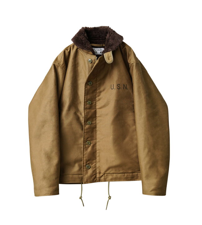 楽天市場】WAIPER.inc 忠実復刻 米軍 U.S.NAVY N-1 デッキジャケット 