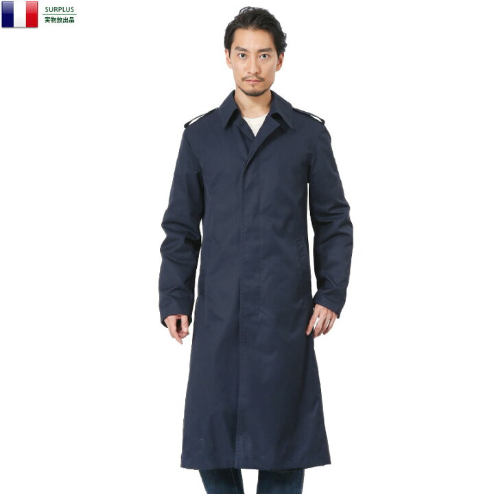 楽天市場】実物 新品 フランス軍 エアフォース ステンカラーコート 