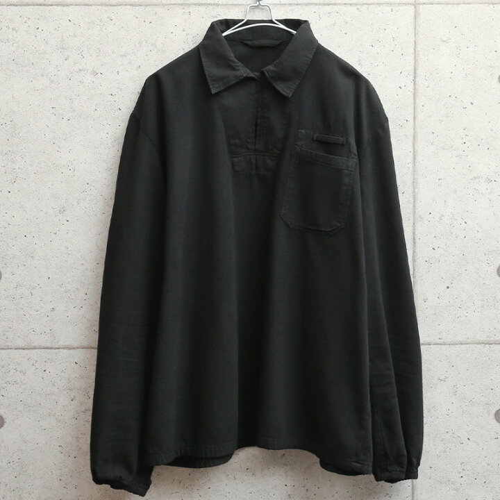 新品未使用タグ付】SISE / ソフトウールミリタリーシャツ BLACK 