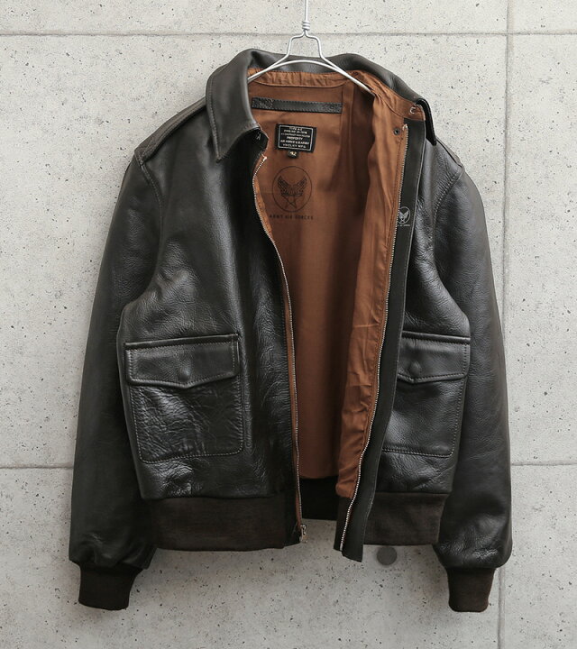 楽天市場】クーポンで最大15%OFF☆新品 米軍タイプ A-2 レザーフライト 