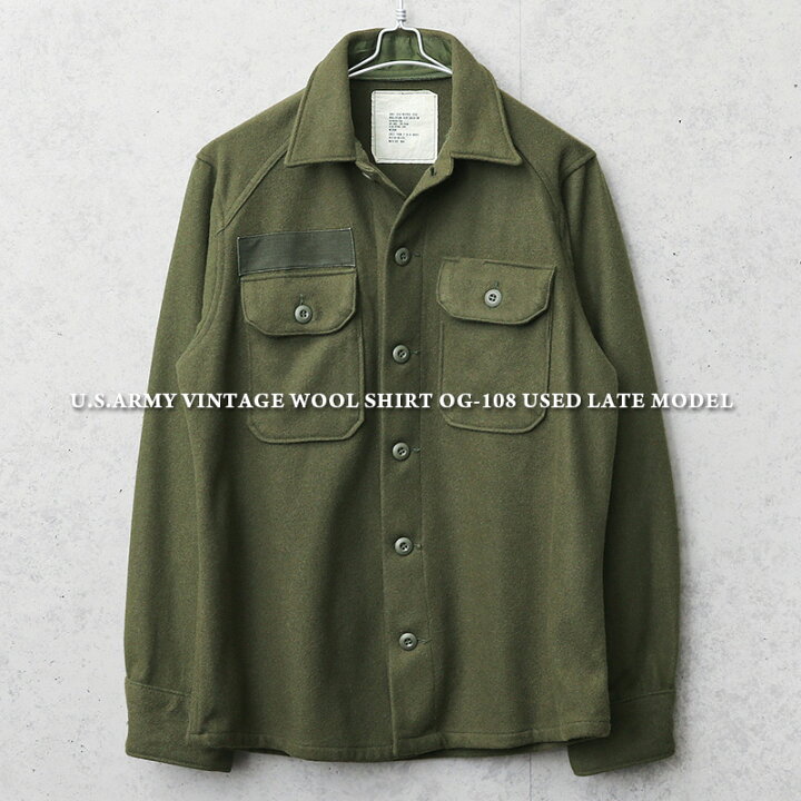 楽天市場】今だけ10％OFF☆実物 USED 米軍 ヴィンテージ ウールシャツ 