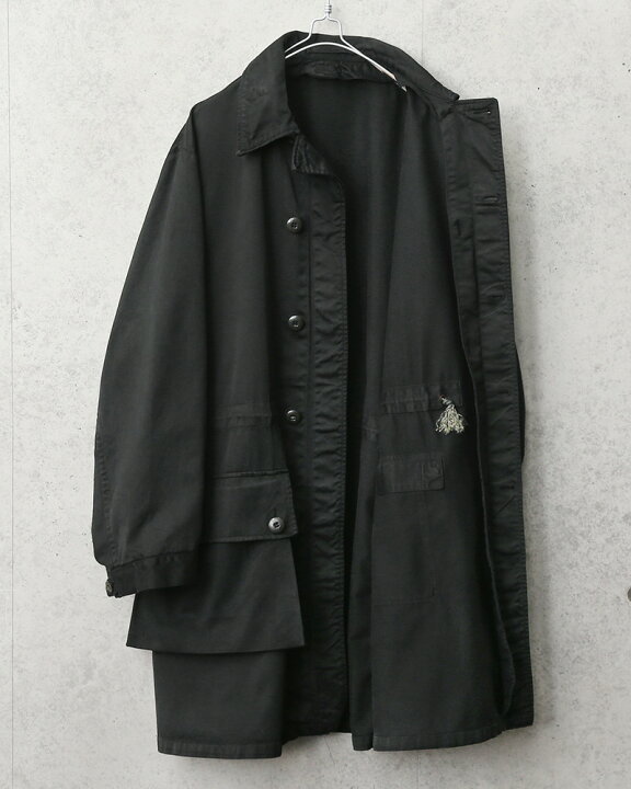 楽天市場】実物 USED スウェーデン軍 M-59 フィールドコート BLACK染め 