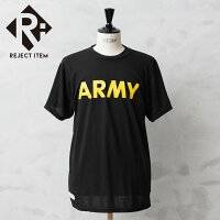 リジェクト 訳あり品 実物 USED 米軍 U.S.ARMY ブラック トレーニングTシャツ