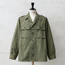 ★実物 USED オランダ軍 HBT（ヘリンボーンツイル）フィールド シャツ ジャケット ボタン袖【クーポン対象外】【I】｜ミリタリージャケット ワークジャケット メンズ アウター 軍モノ 軍放出品 古着 ヴィンテージ おしゃれ オリーブ 大きいサイズ